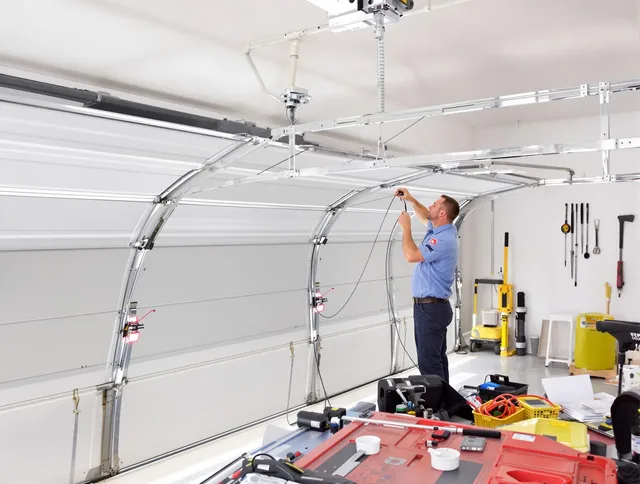 Garage door cable repair service by La Mirada Garage Door Repair in La Mirada