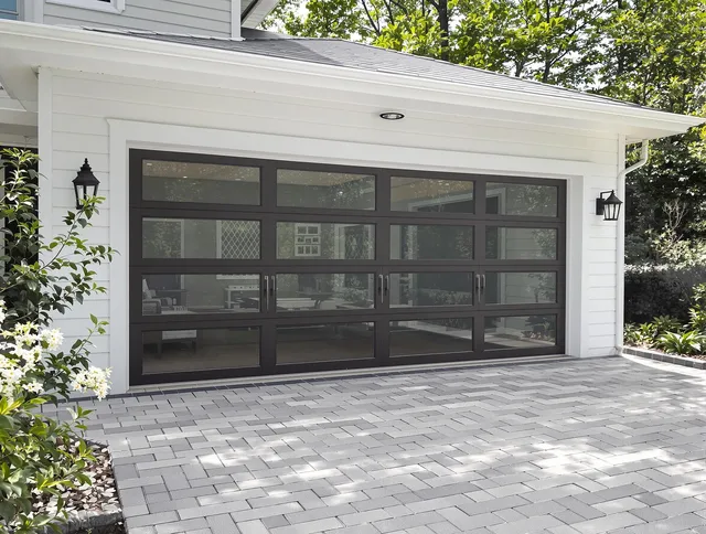 La Mirada Garage Door Repair design specialist presenting custom garage door options to La Mirada homeowner
