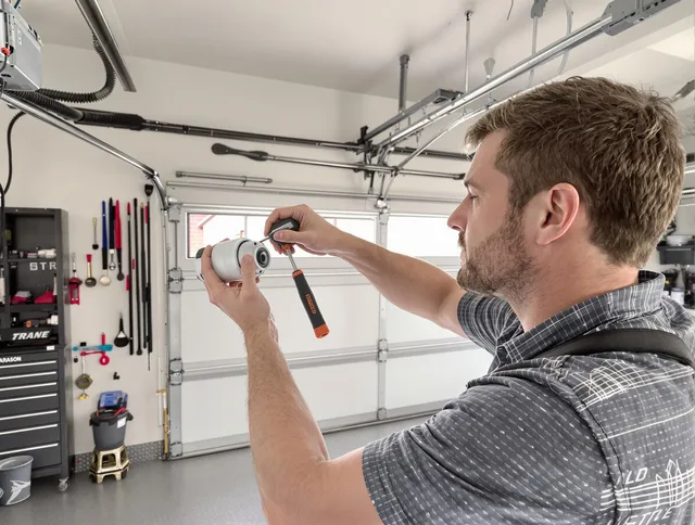 Garage door opener repair service by La Mirada Garage Door Repair in La Mirada