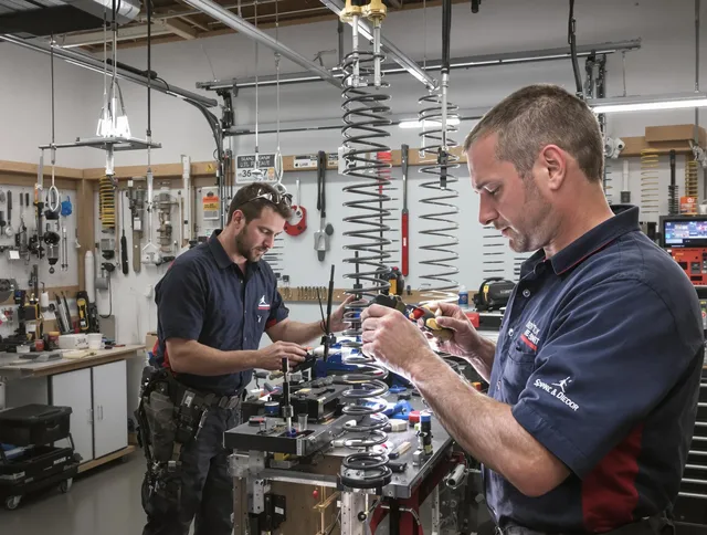 Garage door spring repair service by La Mirada Garage Door Repair in La Mirada